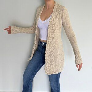 Irelandseye Cream Cable Knit Cardigan